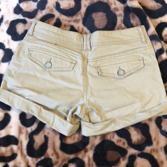 Caki midi twill shorts - Picture 2 of 4